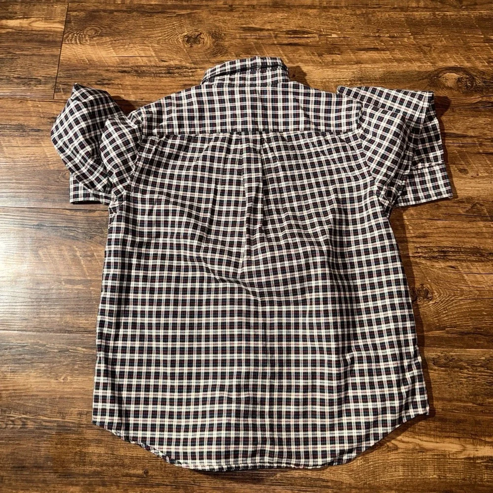 Ralph Lauren Gridprint Button Up Boys Shirt Large 14/16